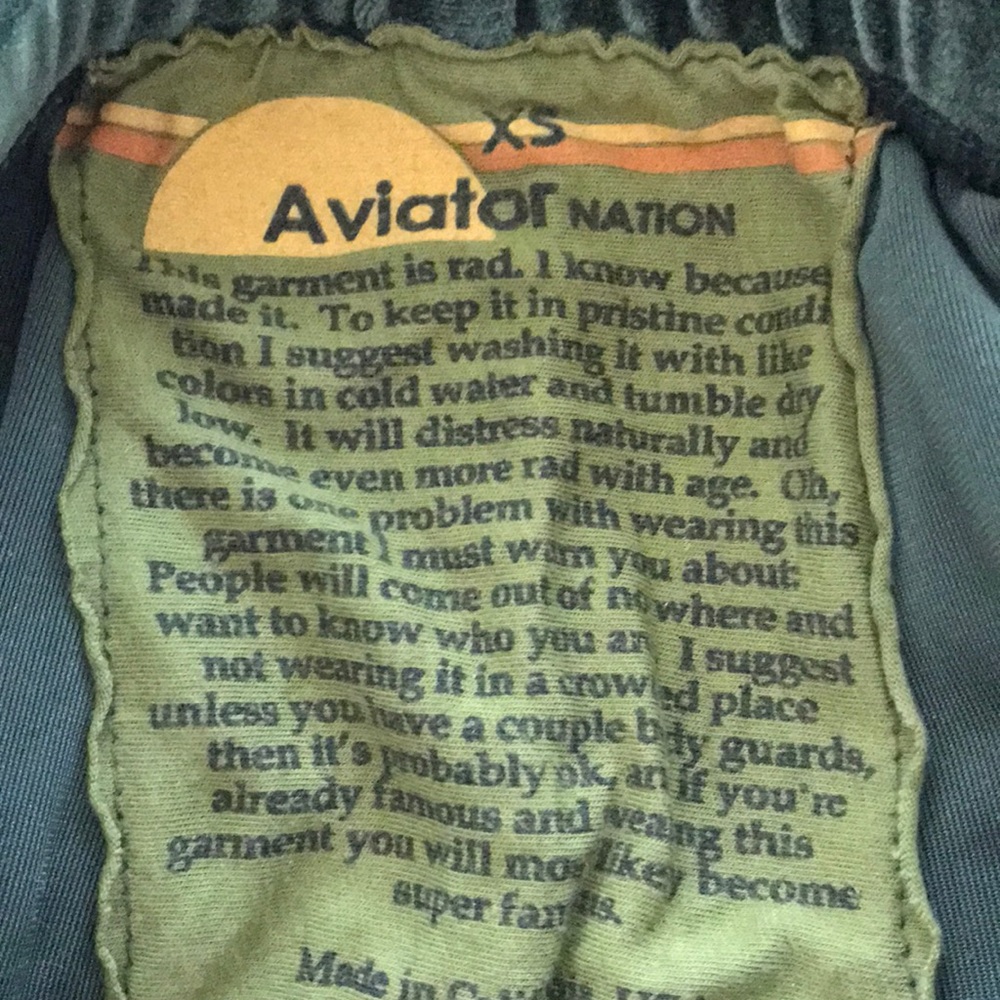 Aviator Nation velvet sweats